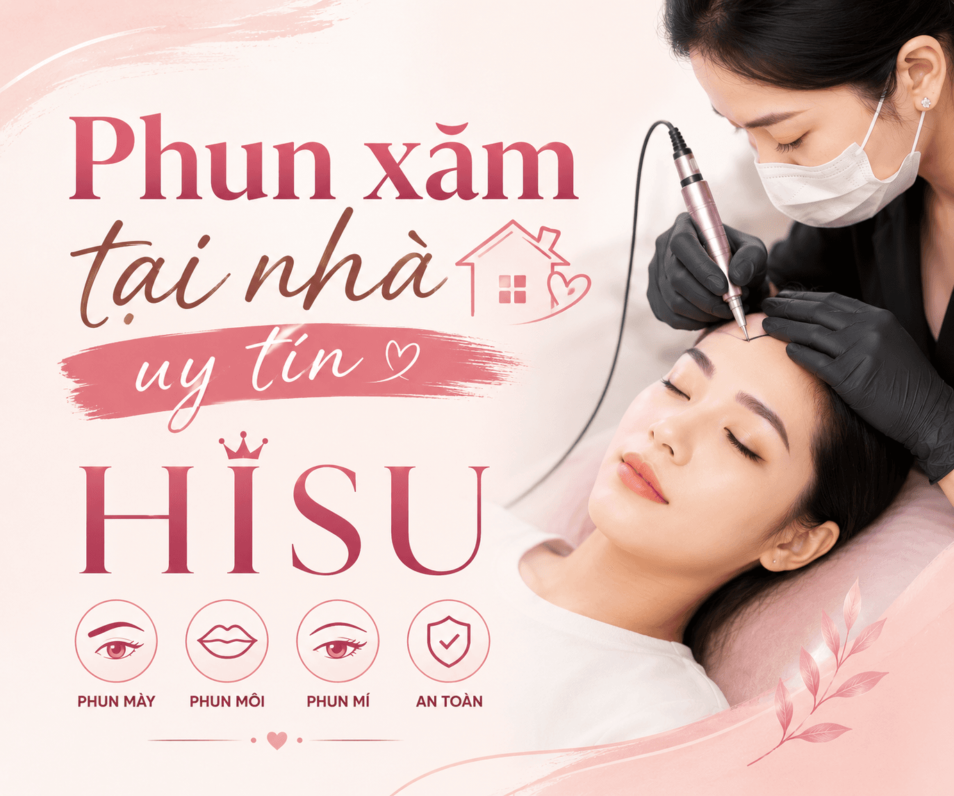 Phun Xăm Tại Nhà Uy Tín TP.HCM – Thợ Giỏi, Lên Màu Chuẩn | HISU Beauty